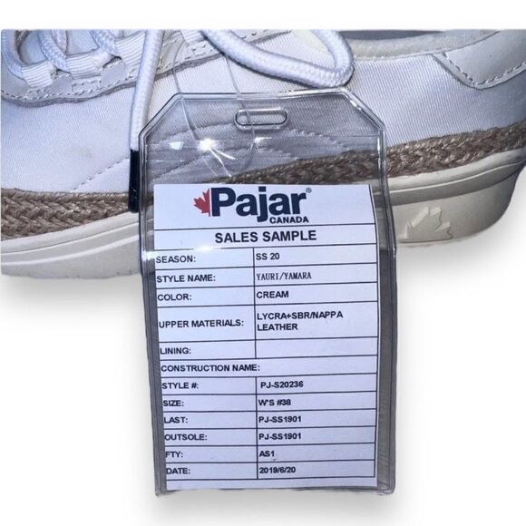 Pajar Canada Yauri / Yamara Casual Sneakers Cream PJ-S20236 Women's 7-7.5 - Picture 12 of 12